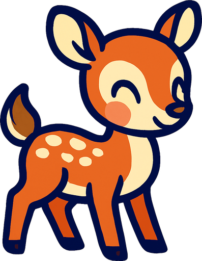 tatlı bir ceylan.
In-Game asset.  2d.  High contrast.  No shadows