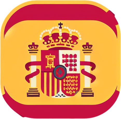 spain flag. simple. flat..
Single Game Texture. In-Game asset. 2d. Blank background. High contrast. No shadows.