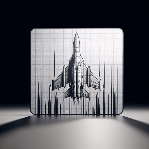 a missile flying parallel to the ground
Single Game Texture. In-Game asset. 2d. Blank background. High contrast. No shadows.