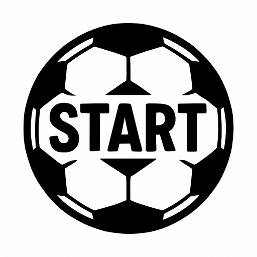 Soccer ball writes start in the middle.
In-Game asset.  2d.  High contrast.  No shadows