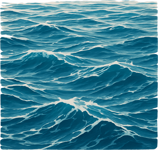 A realistic water.
In-Game asset.  2d.  High contrast.  No shadows
