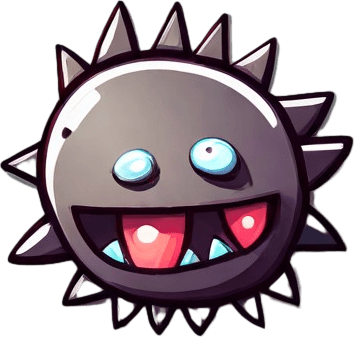 2D Single Monster. In-Game asset. 2d. Blank background. High contrast. No shadows..