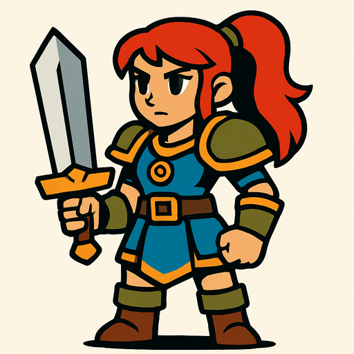 game Charakter.
In-Game asset.  2d.  High contrast.  No shadows