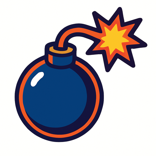 Bomba.
In-Game asset.  2d.  High contrast.  No shadows