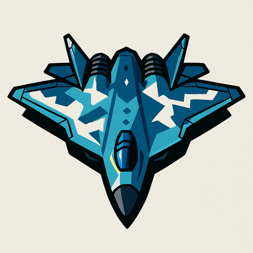 SU 57.
In-Game asset.  2d.  High contrast.  No shadows