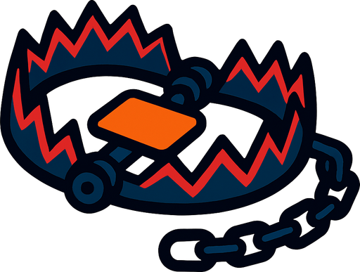 trap.
In-Game asset.  2d.  High contrast.  No shadows