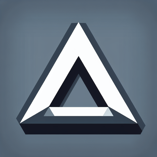 A white triangle pointing down..
Single Game Texture. In-Game asset. 2d. Blank background. High contrast. No shadows.