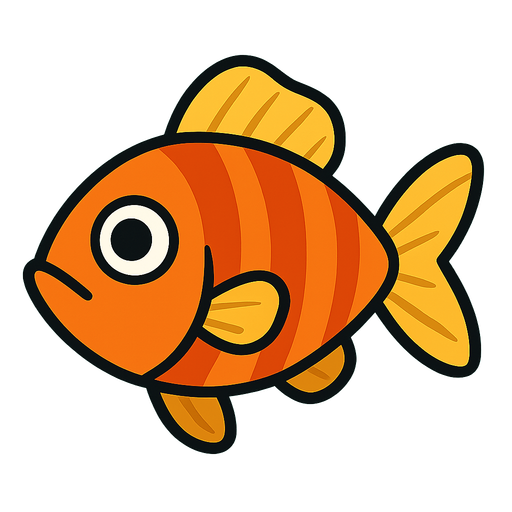 Fish.
In-Game asset.  2d.  High contrast.  No shadows