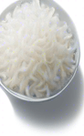 Long and thin white rice