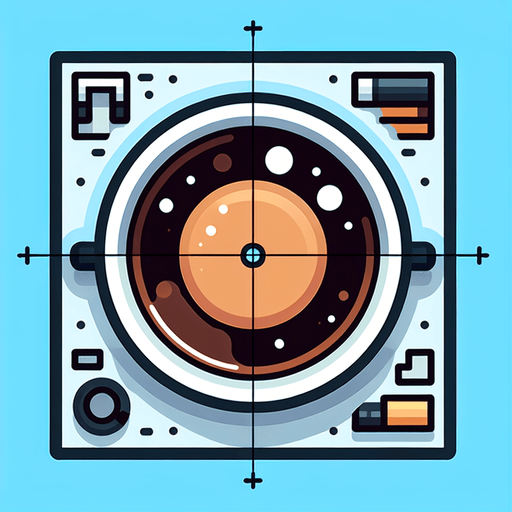 a coffee cup, viewed from above.
Single Game Texture. In-Game asset. 2d. Blank background. High contrast. No shadows.