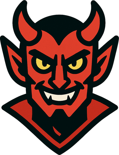 devil.
In-Game asset.  2d.  High contrast.  No shadows