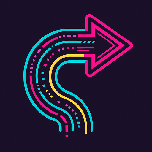 Cyberpunk style swipe note for music rhythm game.
In-Game asset.  2d.  High contrast.  No shadows