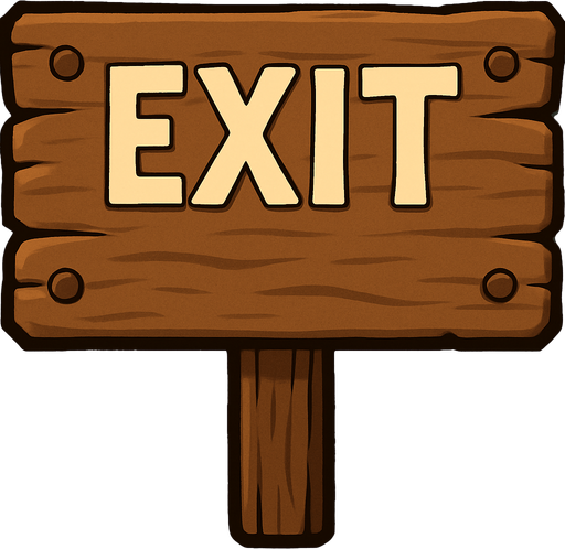 Üzerine EXIT yazalım.