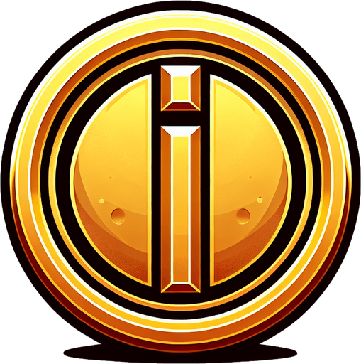 Gold coin write I on center of the coin.
Single Game Texture. In-Game asset. 2d. Blank background. High contrast. No shadows.