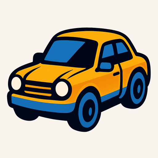 car.
In-Game asset.  2d.  High contrast.  No shadows