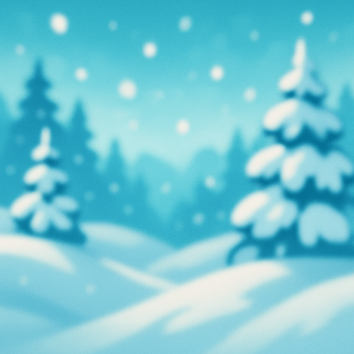 blurry beautiful snow view background image.
In-Game asset.  2d.  High contrast.  No shadows