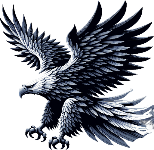 🦅.
Single Game Texture. In-Game asset. 2d. Blank background. High contrast. No shadows.