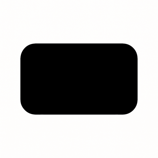 black rectangle (rounded corners).
In-Game asset.  2d.  High contrast.  No shadows