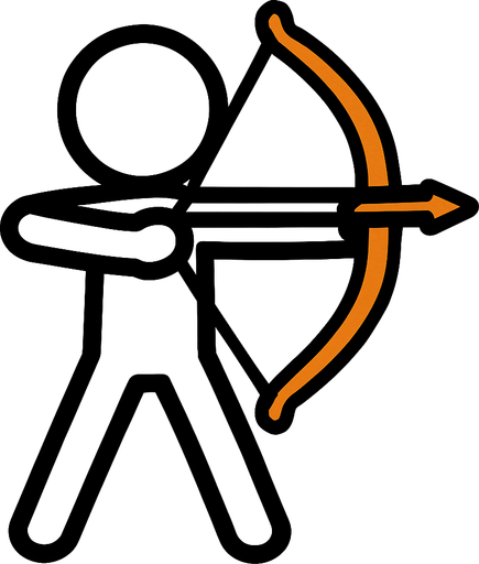 Cöp adam elinda yay olsun.
In-Game asset.  2d.  High contrast.  No shadows