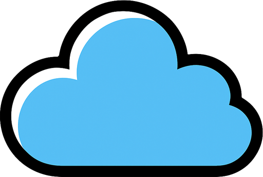 cloud.
In-Game asset.  2d.  High contrast.  No shadows
