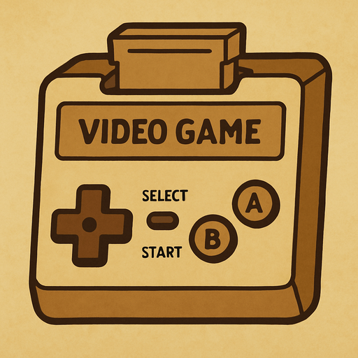 Video game console professor Layton game style.
In-Game asset.  2d.  High contrast.  No shadows