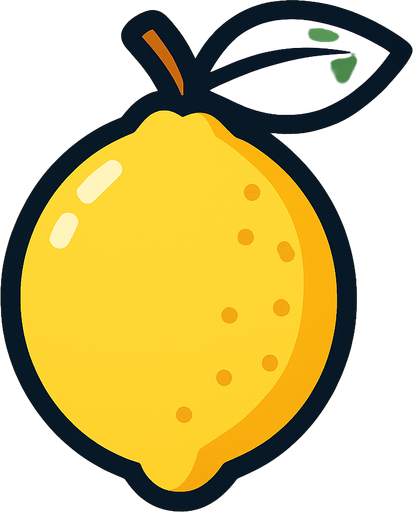 lemon.
In-Game asset.  2d.  High contrast.  No shadows