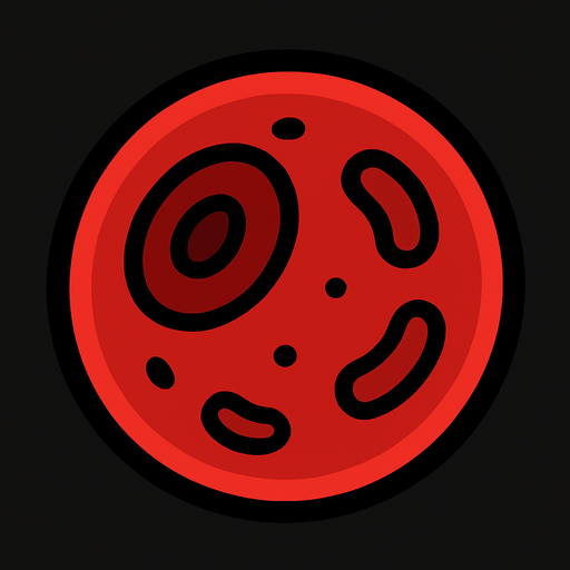 Celula de rojos.
In-Game asset.  2d.  High contrast.  No shadows