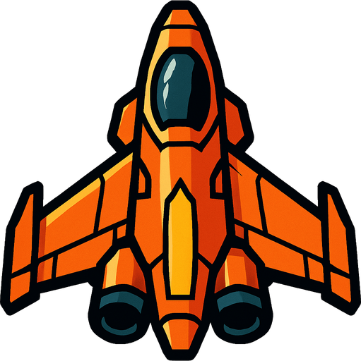 Space ship.
In-Game asset.  2d.  High contrast.  No shadows