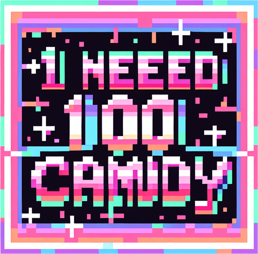 sade olsun Text pixel : Ineed 1000Candy