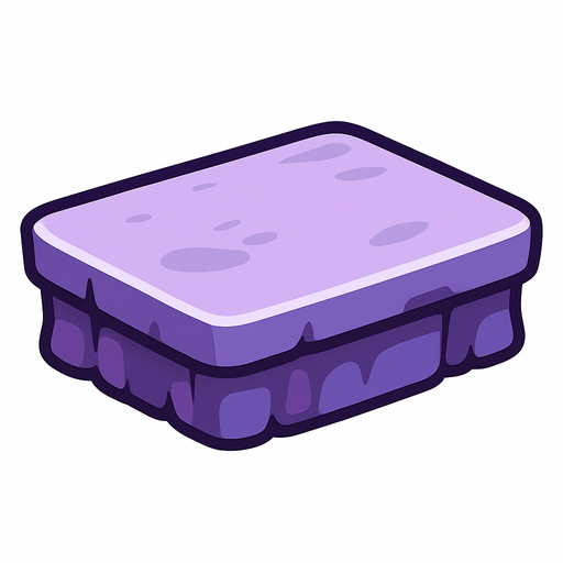 soft purple platform.
In-Game asset.  2d.  High contrast.  No shadows. Hd