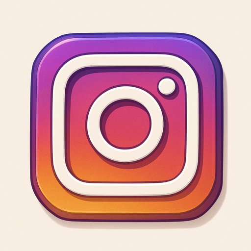 instagram logo.
In-Game asset.  No shadows