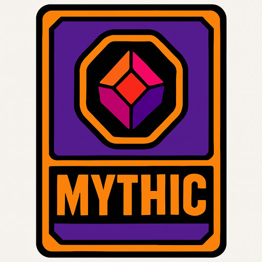 MYTHIC card.
In-Game asset.  2d.  High contrast.  No shadows