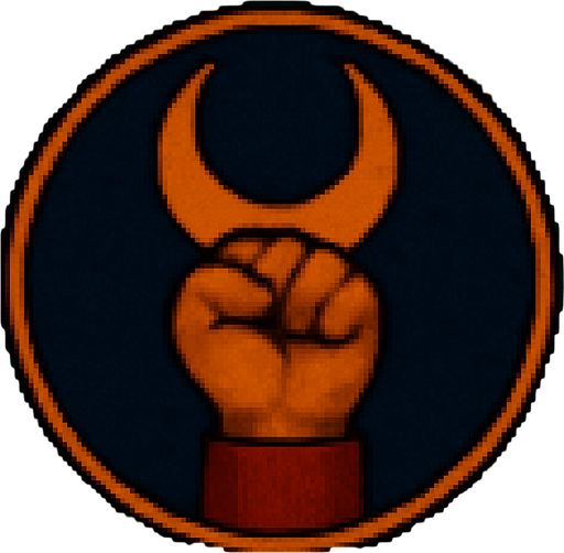 A hand with its fingers symbolizing moon