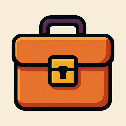 briefcase.
In-Game asset.  2d.  High contrast.  No shadows