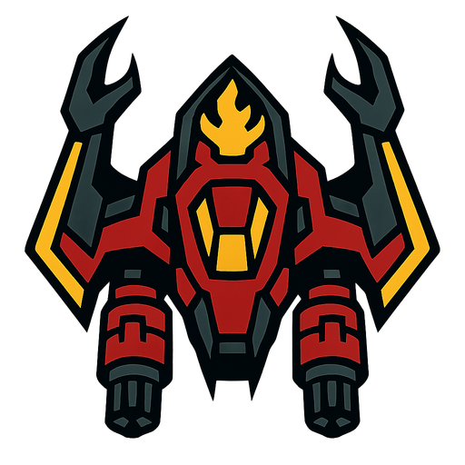 enemy space ship.
In-Game asset.  2d.  High contrast.  No shadows