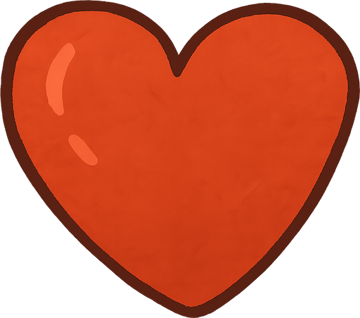 Kalp. No background. Transparent background. Blank background. No shadows. 2d. In-Game asset. flat