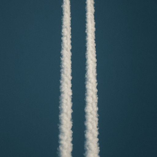 2 estelas realistas de avión vista desde arriba sin avión.
In-Game asset