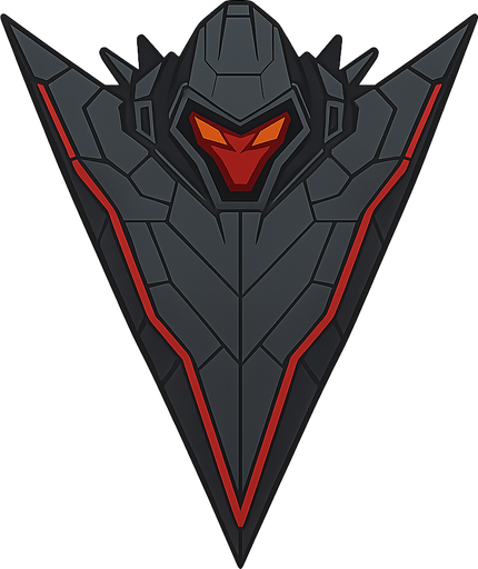 an evil futuristic looking ship. No background. Transparent background. Blank background. No shadows. 2d. In-Game asset. flat
