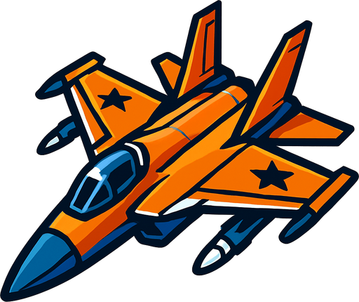 Jet.
In-Game asset.  High contrast.  No shadows
