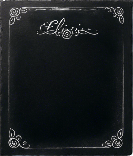 "ELIXIR" written in chalk