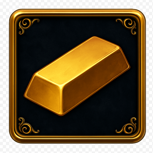 Crea un asset de fondo para el símbolo 'B' de Megaways (Barra de Oro).
Un panel cuadrado o ligeramente redondeado. Fondo de terciopelo oscuro (negro o azul noche) o un metal pulido muy oscuro. Borde elegante dorado o plateado. Puede tener un patrón sutil de filigrana de casino en las esquinas. Debe ser un fondo neutro pero lujoso para que la barra de oro resalte. Fondo transparente.
In-Game asset.  2d.  High contrast.  No shadows