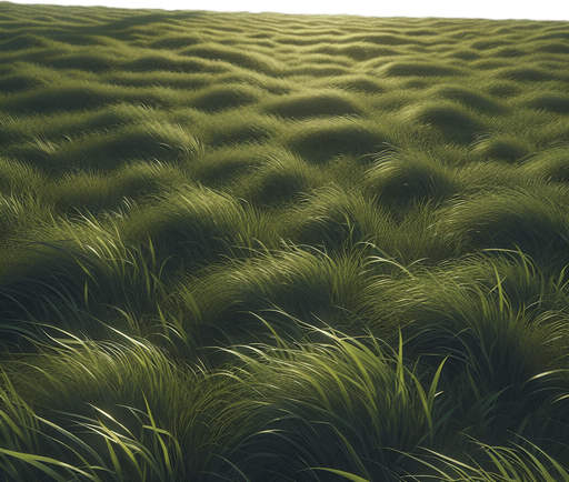 overview of a grass field.
Single Game Texture.  In-Game asset.  2d.  Blank background.  High contrast.  No shadows