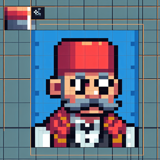 osmanlıda yaşayan fesli normal bir erkeğin pixel versiyonu.
Single Game Texture. In-Game asset. 2d. Blank background. High contrast. No shadows.