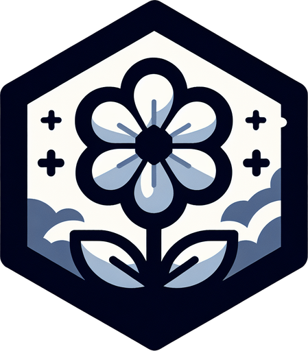 little flower.
Single Game Texture. In-Game asset. 2d. Blank background. High contrast. No shadows.