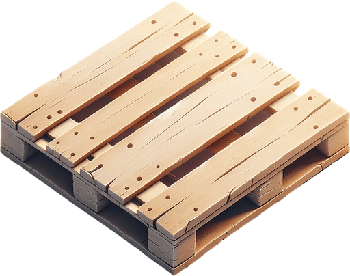 straigth zenith view square light wooden pallet.
Single Game Texture. In-Game asset. 2d. Blank background. High contrast. No shadows.