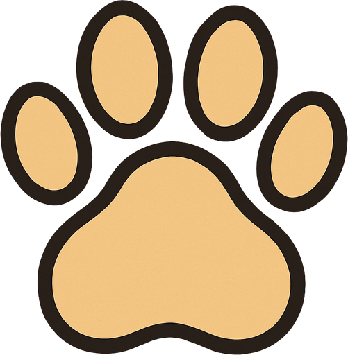 Huella de perro.
In-Game asset.  2d.  High contrast.  No shadows