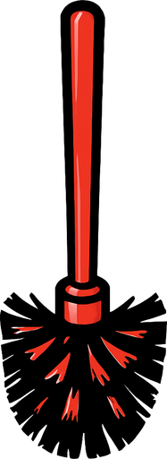 bana dimdik tovalet fırçası tasarla.
In-Game asset.  2d.  High contrast.  No shadows