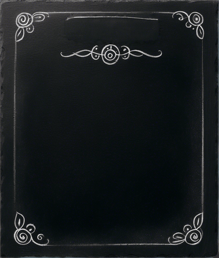 "RULES" handwritten in chalk