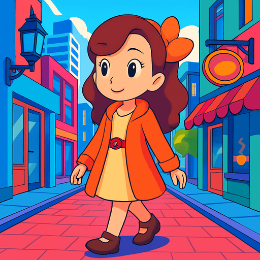 Add more vibrant colours in a more modern city setting