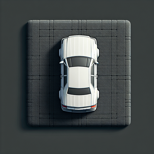 Carro visto desde arriba.
Single Game Texture.  In-Game asset